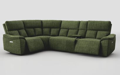 Pianello 1 Corner 3 Power Recliner Sofa with Console & Power Head Tilt | Pianello Sofa Range | ScS