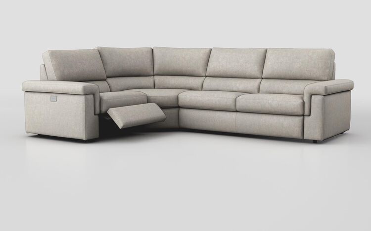 Crociale 1 Corner 3 Sofa Bed with Left Hand Facing Single Power Recliner | Crociale Sofa Range | ScS
