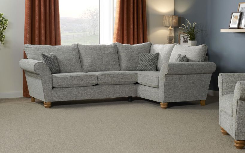 Aurora Fabric 2 Corner 1 Standard Back Sofa