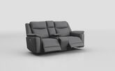 Savio 2 Seater Power Recliner Sofa with Console