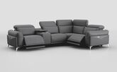 Gattolino 2 Corner 1 Power Recliner Sofa with Manual Head Tilt & Console