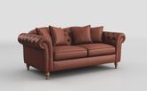 Regina Leather 3 Seater Sofa