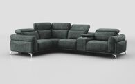 Gattolino 1 Corner 2 Static Sofa with Manual Head Tilts & Console | Gattolino Sofa Range | ScS