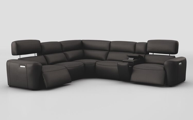 Oriolo 2 Corner 2 Power Recliner with Right Hand Facing Console & Power Head Tilt | Oriolo Sofa Range | ScS