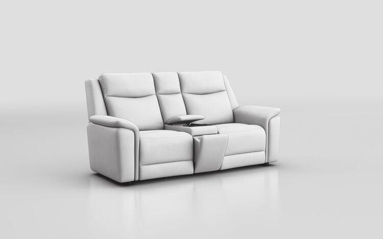 Savio 2 Seater Sofa with Media Console & Black Charging Pad | Savio Sofa Range | ScS