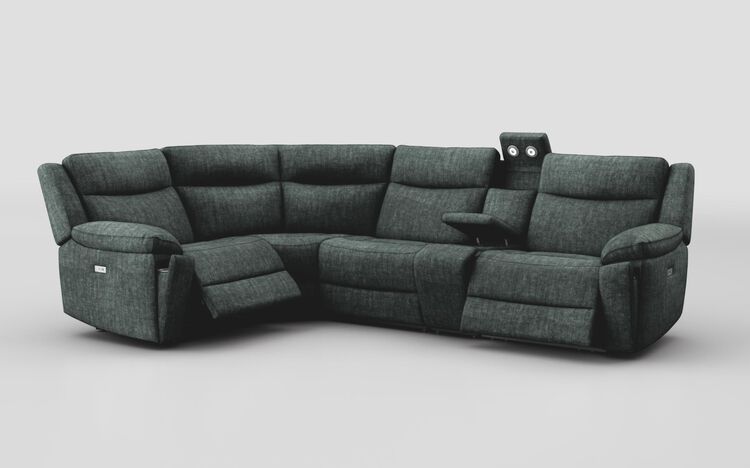 Villa 1 Corner 3 Power Recliner Sofa & Console with Lights | Villa Sofa Range | ScS