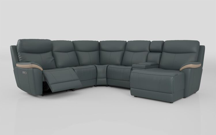 Eldwick 3 Corner 3 Left Hand Facing Power Right Hand Facing Console & Chaise Sofa with Head Tilt | Eldwick Sofa Range | ScS