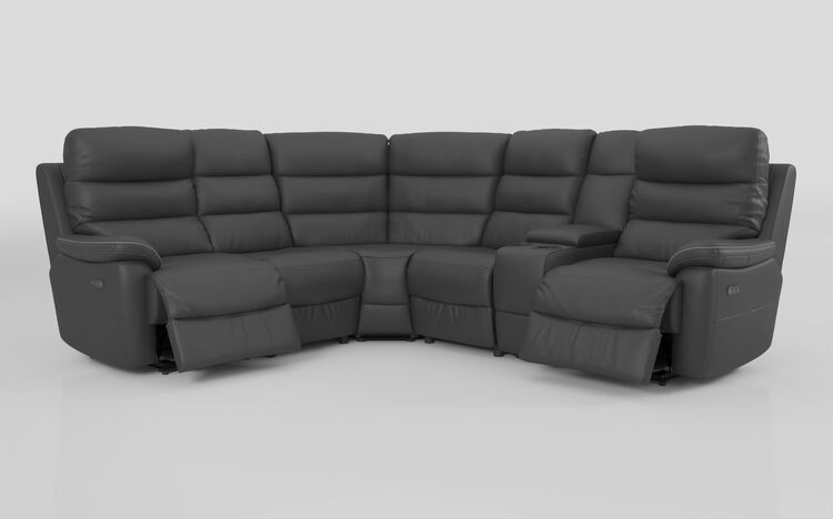 Ossett 2 Corner 2 Power Sofa with Right Hand Facing Console & Head Tilt | Ossett Sofa Range | ScS
