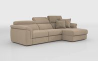 Taviano Large 3 Seater Sofa with Sliding Seats and Right Hand Facing Lounger | Taviano Sofa Range | ScS