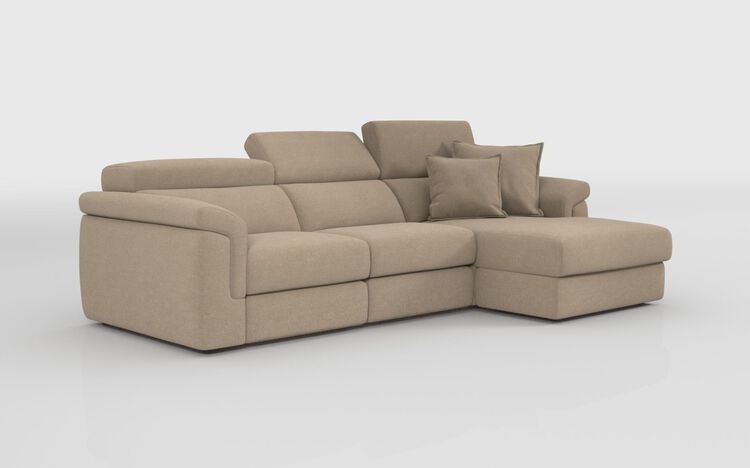 Taviano Large 3 Seater Sofa with Sliding Seats and Right Hand Facing Lounger | Taviano Sofa Range | ScS