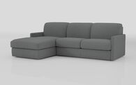 Barete Slim Arm 4 Seater Sofa Bed with Left Hand Facing Large Lounger | Barete Sofa Range | ScS