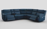 Villa 3 Corner 3 Power Recliner Sofa with Console & Cup Holders