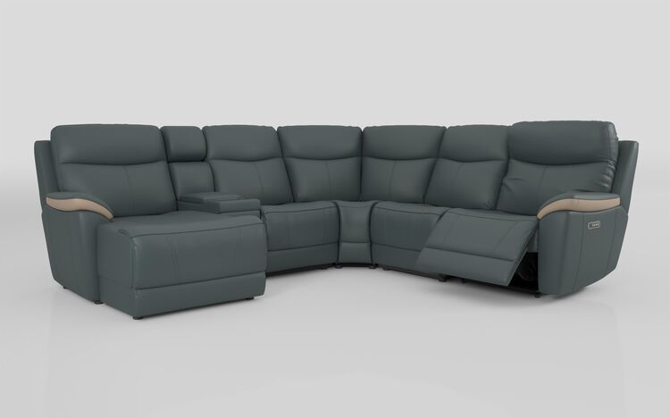 Eldwick 3 Corner 3 Right Hand Facing Power Left Hand Facing Console & Chaise Sofa with Head Tilt | Eldwick Sofa Range | ScS