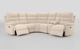 Ossett 2 Corner 2 Power Sofa with Right Hand Facing Console & Head Tilt