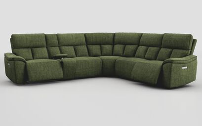 Pianello 3 Corner 3 Power Recliner Sofa with Console & Power Head Tilt | Pianello Sofa Range | ScS