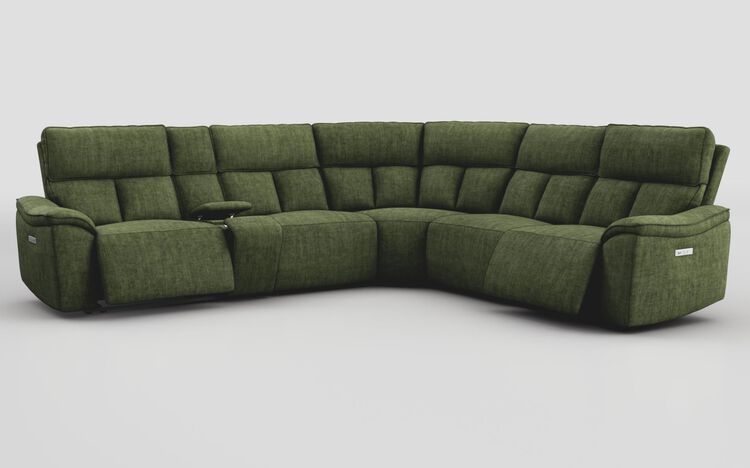 Pianello 3 Corner 3 Power Recliner Sofa with Console & Power Head Tilt | Pianello Sofa Range | ScS