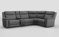 Savio 3 Corner 1 Sofa with Media Console & Silver Charging Pad | Savio Sofa Range | ScS