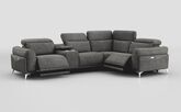 Gattolino 2 Corner 1 Power Recliner Sofa with Manual Head Tilt & Console