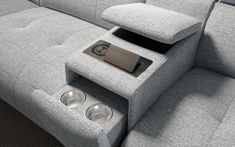 Casetti 2 Seater Sofa with Console & Manual Head Tilt | Casetti Sofa Range | ScS
