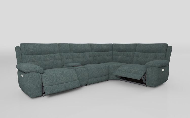 Belford 3 Corner 1 Power Recliner Sofa with Media Console | Belford Sofa Range | ScS
