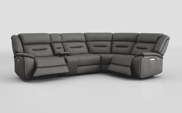 Massari 3 Corner 1 Power Recliner Sofa with Console & Power Head Tilt | Massari Sofa Range | ScS