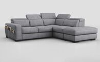 Melizzano 2 Corner 2 with Sliding Footrest & Right Hand Facing Chaise with Pockets | Melizzano Sofa Range | ScS