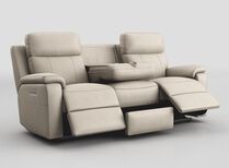 Calboli 3 Seater Power Recliner Sofa with Power Head Tilt, Lumbar, Drawer & Table | Calboli Sofa Range | ScS