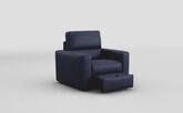 Loiano Armchair with Sliding Footrest
