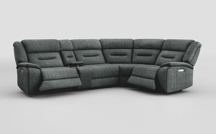 Massari 3 Corner 1 Power Recliner Sofa with Console & Power Head Tilt | Massari Sofa Range | ScS