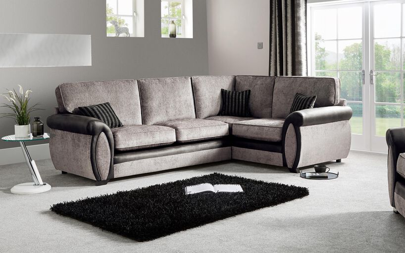 Maddie Fabric 2 Corner 1 Standard Back Sofa