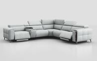 Casetti 2 Corner 2 Power Recliner Sofa Left Hand Facing Console with Power Head Tilt & Storage Arm | Casetti Sofa Range | ScS