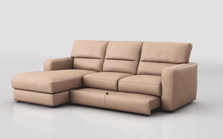 Tredozio 4 Seater Sofa with Sliding Footrest & Left Hand Facing Lounger | Tredozio Sofa Range | ScS