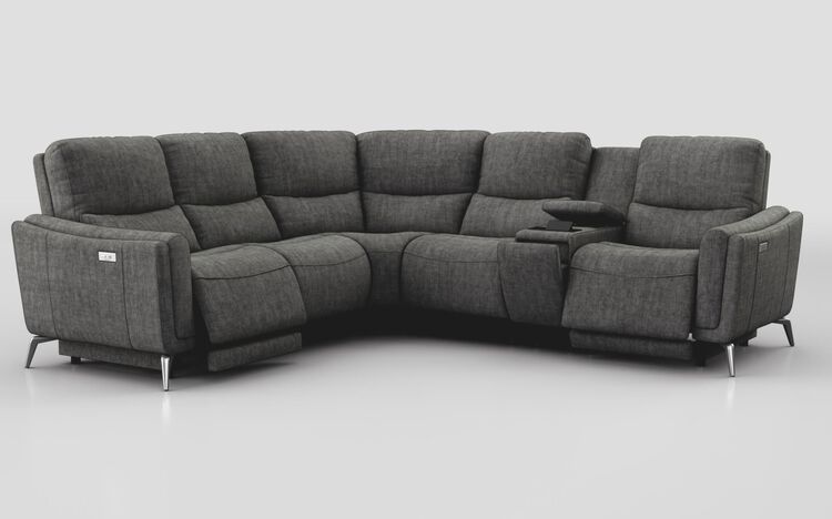 Valbiano 2 Corner 2 Power Recliner with Right Hand Facing Console | Valbiano Sofa Range | ScS