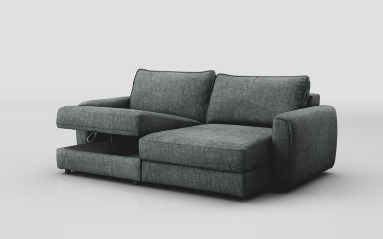 Lago 3 Seater Sofa with Right Hand Facing Sliding Seat & Left Hand Facing Storage Lounger | Lago Sofa Range | ScS