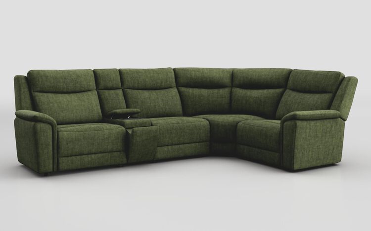 Savio 3 Corner 1 Sofa with Media Console & Silver Charging Pad | Savio Sofa Range | ScS