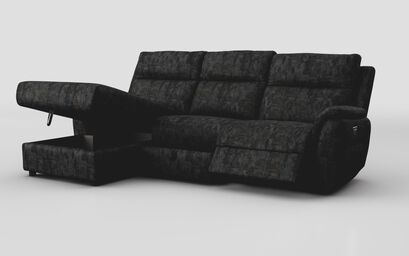 Sogliano 3 Seater Power Recliner Sofa With Drawer & Left Hand Facing Storage Chaise | Sogliano Sofa Range | ScS