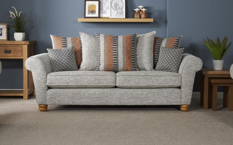Aurora Fabric 3 Seater Scatter Back Sofa | Aurora Sofa Range | ScS