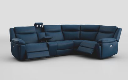 Villa 3 Corner 1 Power Recliner Sofa & Console with Lights | Villa Sofa Range | ScS