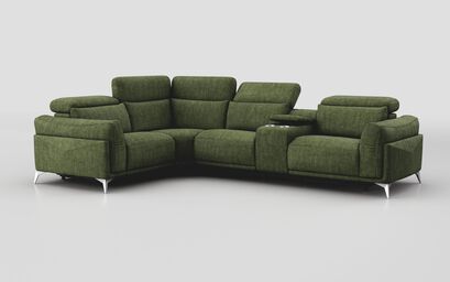 Gattolino 1 Corner 2 Static Sofa with Manual Head Tilts & Console | Gattolino Sofa Range | ScS