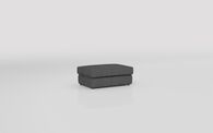 Theo Fabric Plain Top Banquette Footstool | Theo Sofa Range | ScS