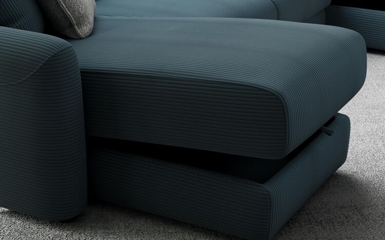 Campigna Large Double Storage Lounger Sofa with Storage Footstool | Campigna Sofa Range | ScS