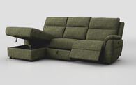 Sogliano 3 Seater Manual Recliner Sofa With Drawer & Left Hand Facing Storage Chaise | Sogliano Sofa Range | ScS