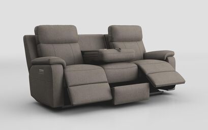 Calboli 3 Seater Power Recliner Sofa with Power Head Tilt & Table | Calboli Sofa Range | ScS