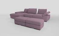 Savazza 4 Seater Sofa with Left Hand Facing Lounger & Two Ottoman Footstools | Savazza Sofa Range | ScS
