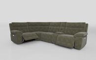 Belford 1 Corner 3 Power Recliner with Silver Media Console | Smart Tech Sofas | ScS