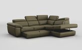 Bagnara 2 Corner 1 Right Hand Facing Storage Chaise with Sliding Footrest & Manual Head Tilt