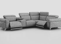 Gattolino 2 Corner 1 Power Recliner Sofa with Manual Head Tilt & Console | Gattolino Sofa Range | ScS