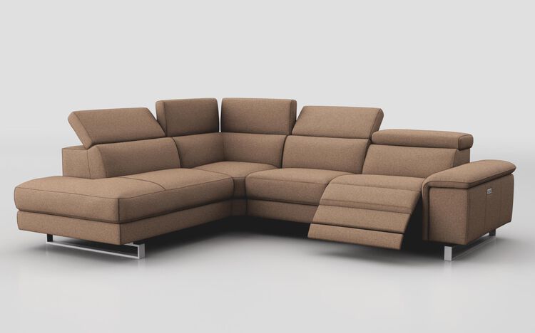 Viserba 2 Corner 3 with Right Hand Facing Power Recliner, Left Hand Facing Chaise & Manual Head Tilt | Viserba Sofa Range | ScS