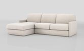 Barete Slim Arm 4 Seater Sofa Bed with Left Hand Facing Large Lounger