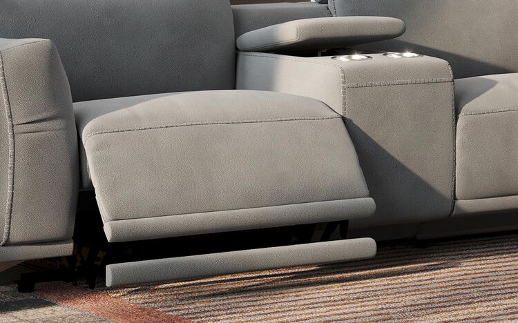 Gattolino 2 Corner 2 Power Recliner Sofa with Manual Headrests & Console | Gattolino Sofa Range | ScS